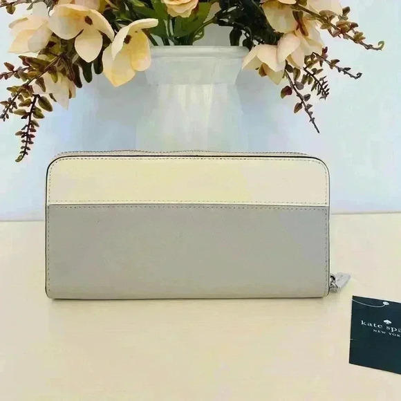 Kate spade Madison Large Continental Wallet Grey - Picture 2 of 4